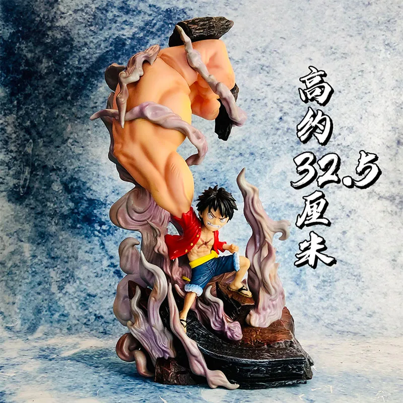32 cm One Piece Three Big Fists Ruffy Big Hand Wcf Trendy Tierfiguren Statuen Modell Ornament Spielzeug Sammlung Festival Geschenke