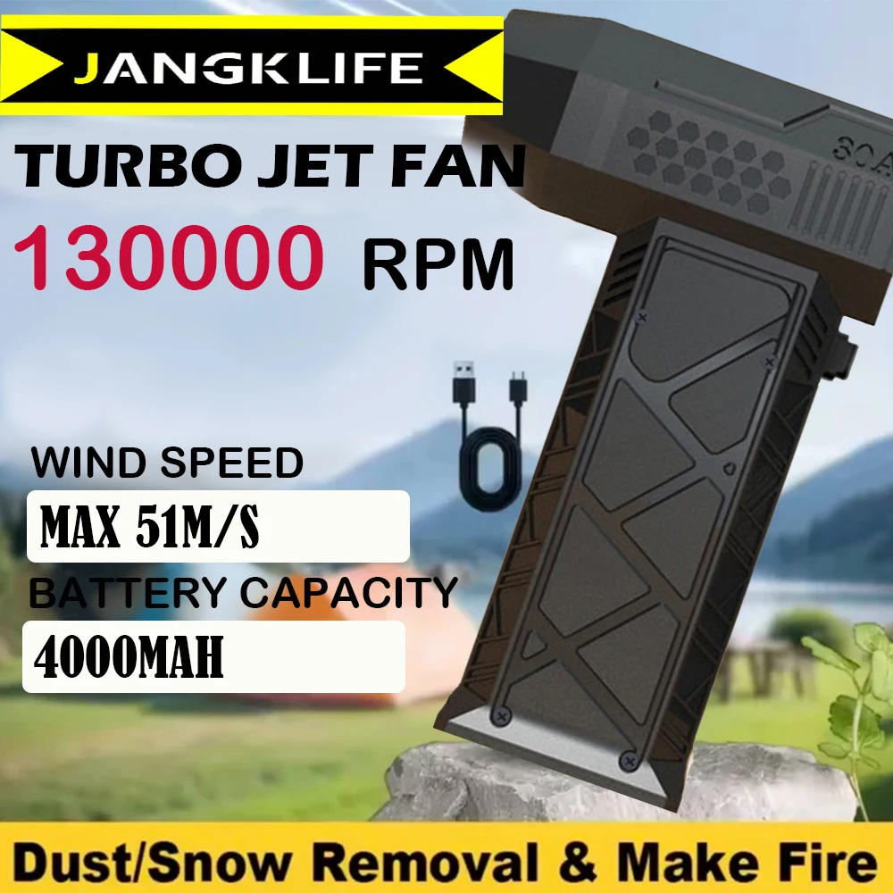 JANGKLIFE 4000 mAh tragbarer Druckluft-Staubsauger, Multifunktions-Akku-Gebläse und Staubsauger für Tastatur, Computer, sauber Image