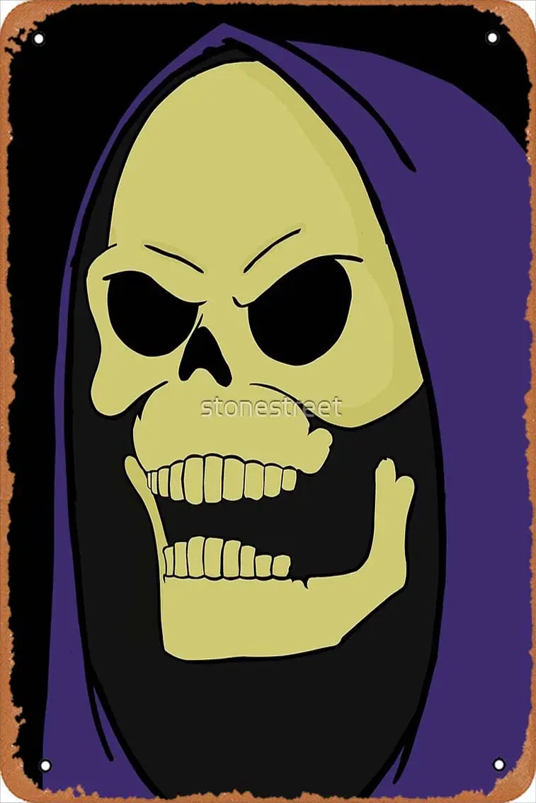 Skeletor Poster Metallschild Retro Home Dekoratives Blechschild Image