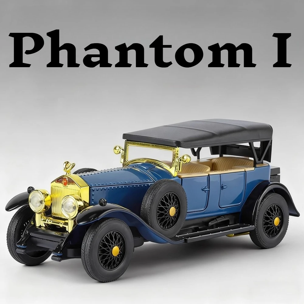 Phantom I Rolls Royce im Maßstab 1:32, 6 x 6 Automodell, Spielzeug, Druckguss-Geländewagen aus Metall, Stoßdämpfungsmodelle, Hobby-Geschenke für Kinder