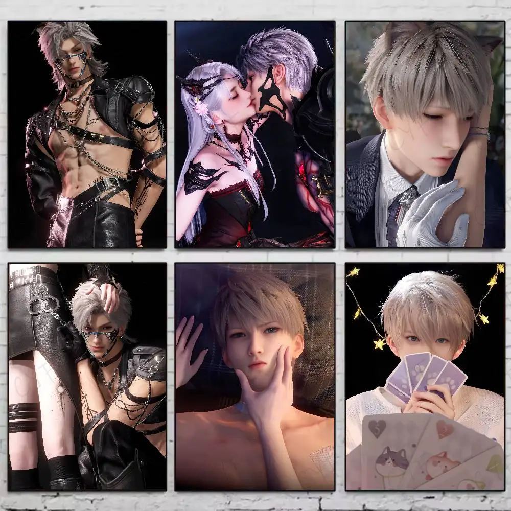 Vedio Game Love And Deep Space Poster HD Art Sticky Wall Wasserdicht Zuhause Wohnzimmer Schlafzimmer Bar Ästhetische Dekoration