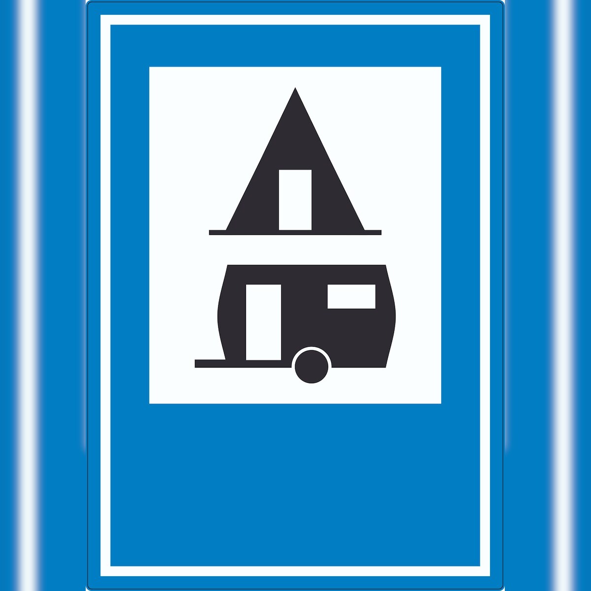 HB-Druck Campingplatz Aufkleber A6 (105x148mm) Image