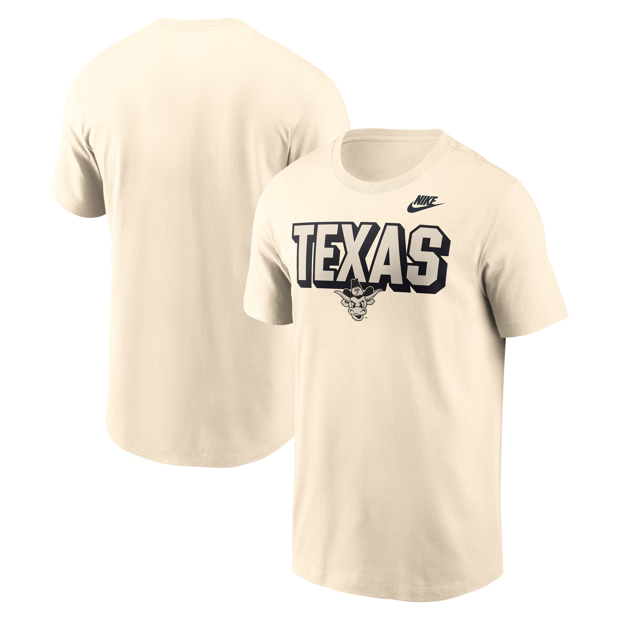 "Nike Texas Longhorns Team Bold T-Shirt für Herren, Natur" Image