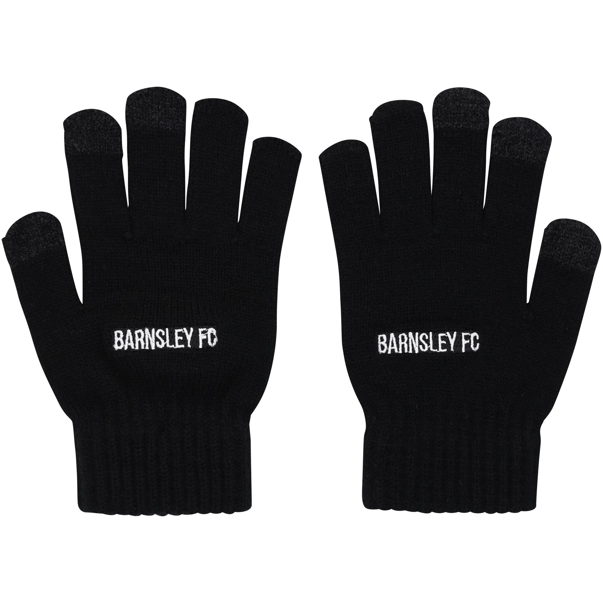 Barnsley Touchscreen-Strickhandschuhe – Schwarz – Kinder Image