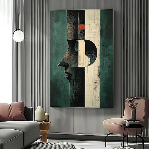 Handgefertigt Ölgemälde Handgemalte Horizontal Abstrakt Landschaft Modern Ohne Innenrahmen (ohne Rahmen) Image