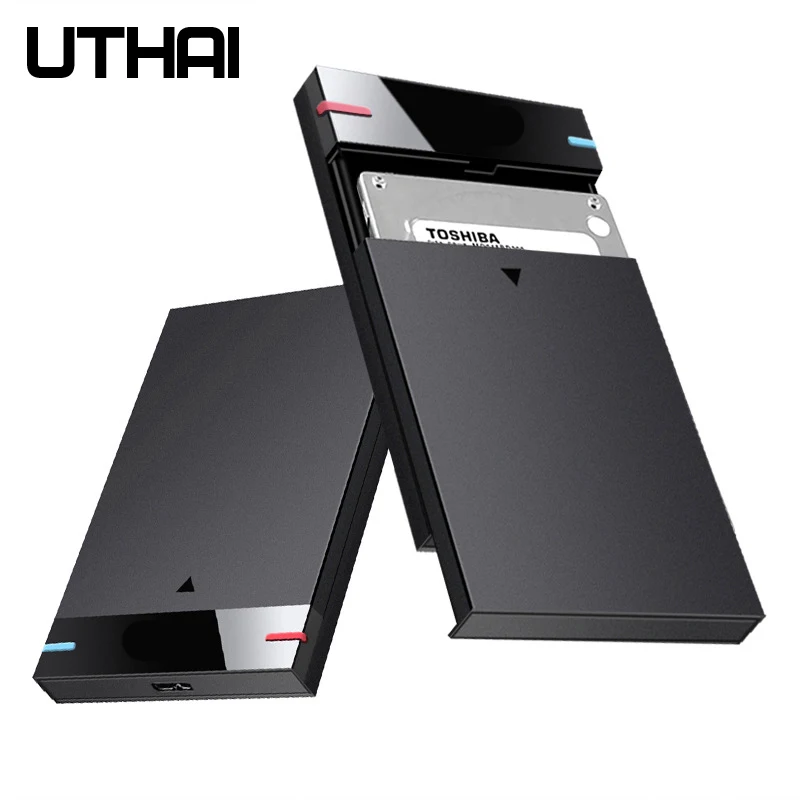 Uthai 2,5-Zoll-Solid-State-Laufwerk Solid State mechanische serielle Schnitts telle Sata Tool Free USB 3.0 Hochgeschwindigkeits-externes HDD-Gehäuse Image