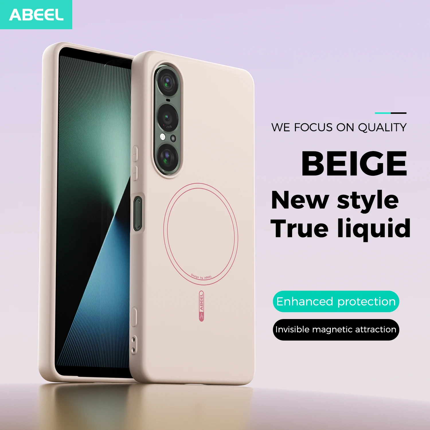 For Sony Xperia 1 VII VI V Case Hand Feel Liquid Silicone Magsafe Soft Mobile Phone Cover