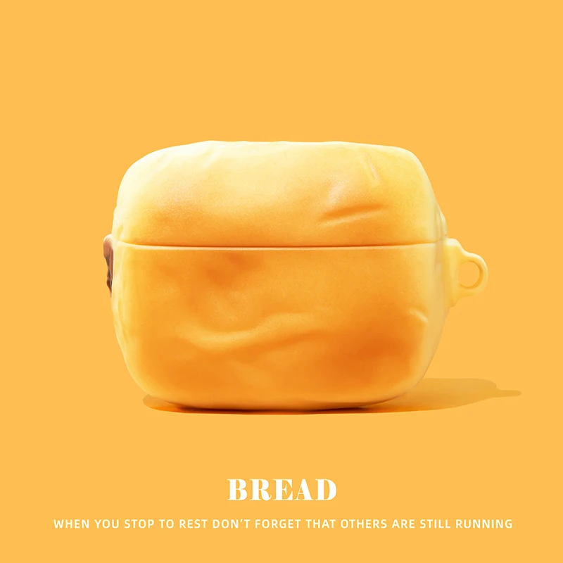 NEUE Cartoon-Silikonhülle für Apple AirPods Pro 3 4 1 2 Kopfhörerhülle Soft Cover Simulierte Lebensmittel Schutzhülle  Image