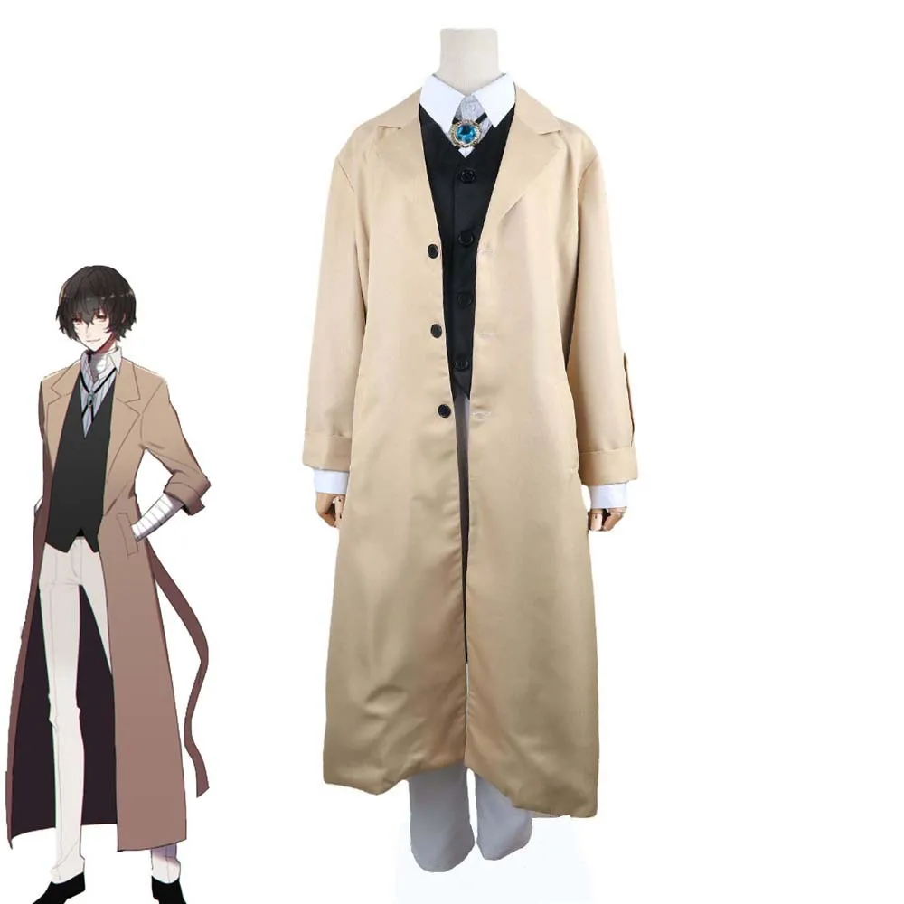 Anime Streuner Hund Dazhai Rollenspiel Kostüm Jacke Set Erwachsene Männer Wind jacke Halloween Weihnachts kostüm Image