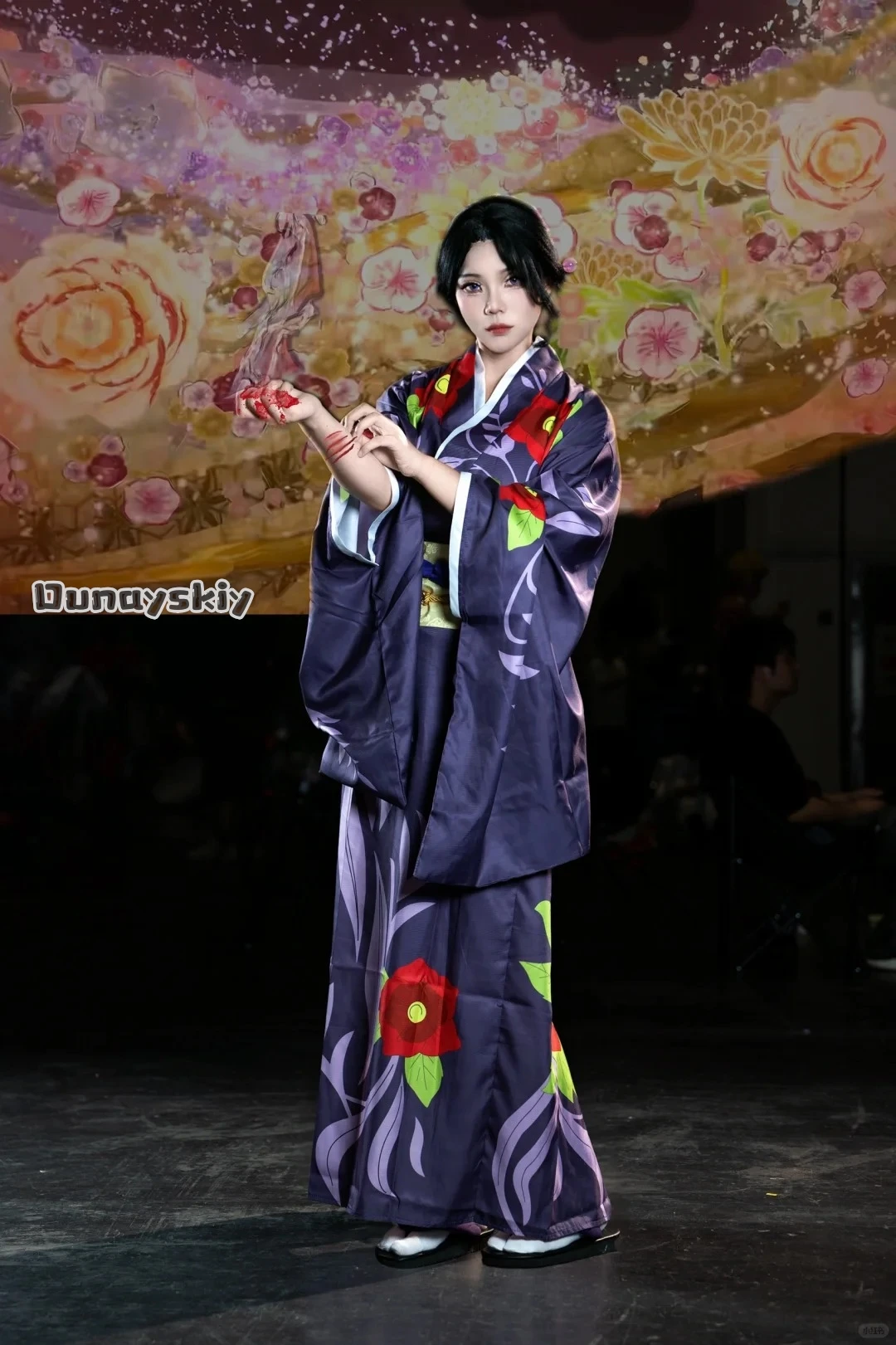 Slayer Anime Dämon Tamayo Cosplay Kostüm {Kisekiya} Perücke Japanischer Druck Kimono Haori Japanischer Mann Frau Halloween Anzug Image