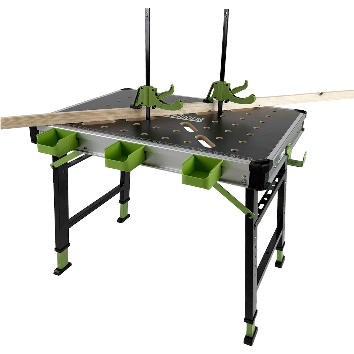 Werkbank klappbar höhenverstellbar bis 90 cm Multifunktionstisch Werkzeugboxen Backen Spanner Image