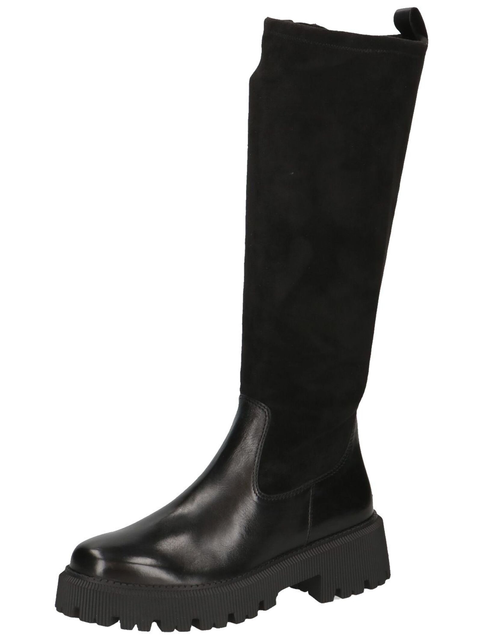 Stiefel CAPRICE "Caprice Stiefel Leder/Textil", Damen, Gr. 40, schwarz, Leder, Textil, Schuhe Stiefel