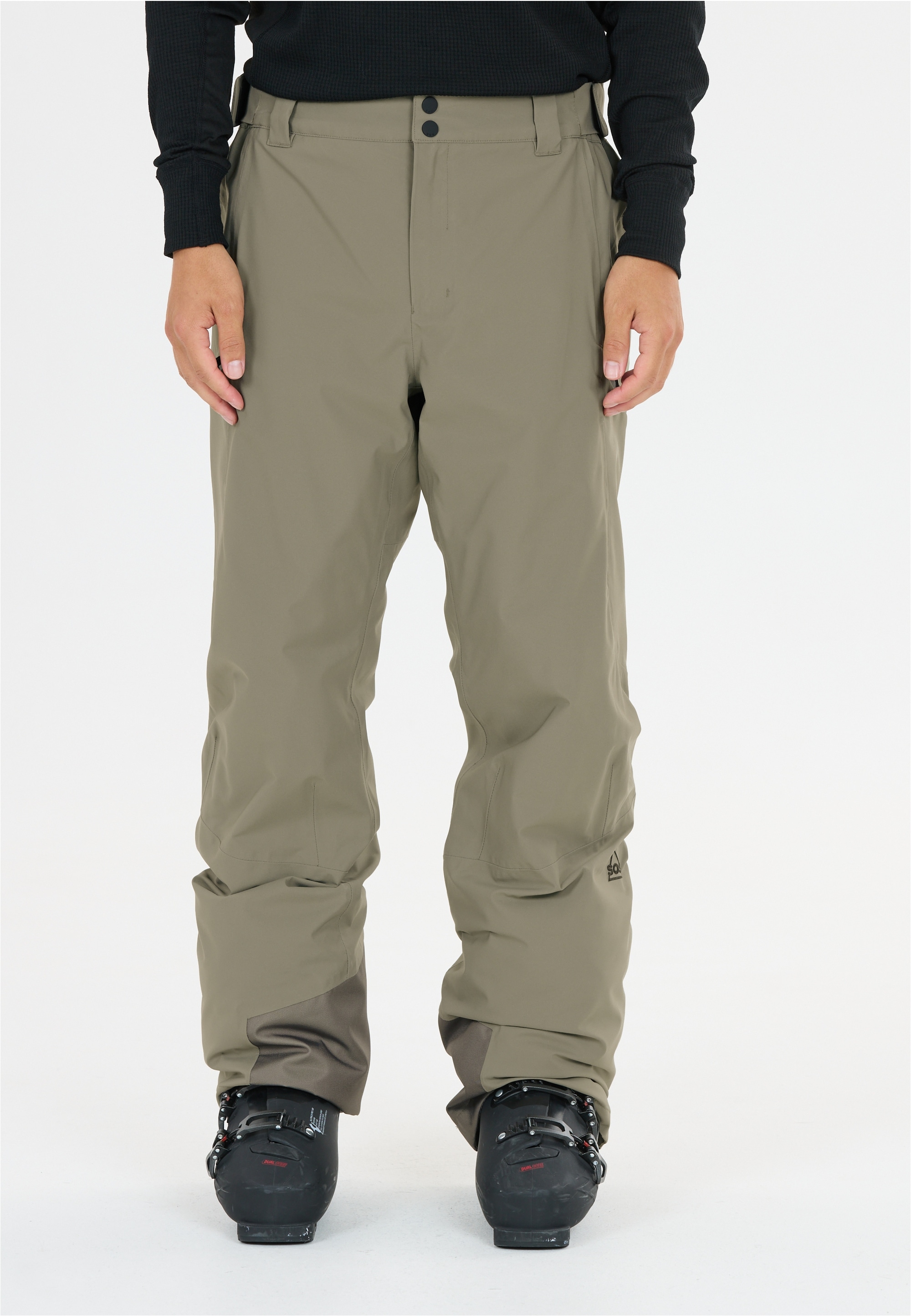Skihose SOS "La Thule", Herren, Gr. M, US-Größen, schwarz (grün), 100% Polyester, unifarben, lang, Hosen Skihose, mit wasserabweisender und PFC-freier Membran