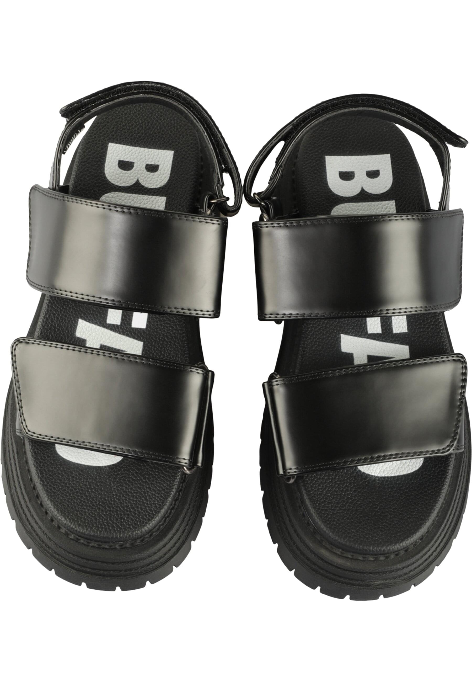 High-Heel-Pumps BUFFALO "Buffalo LENNOX SND", Damen, Gr. 38, schwarz, Polyurethan, unifarben, Schuhe