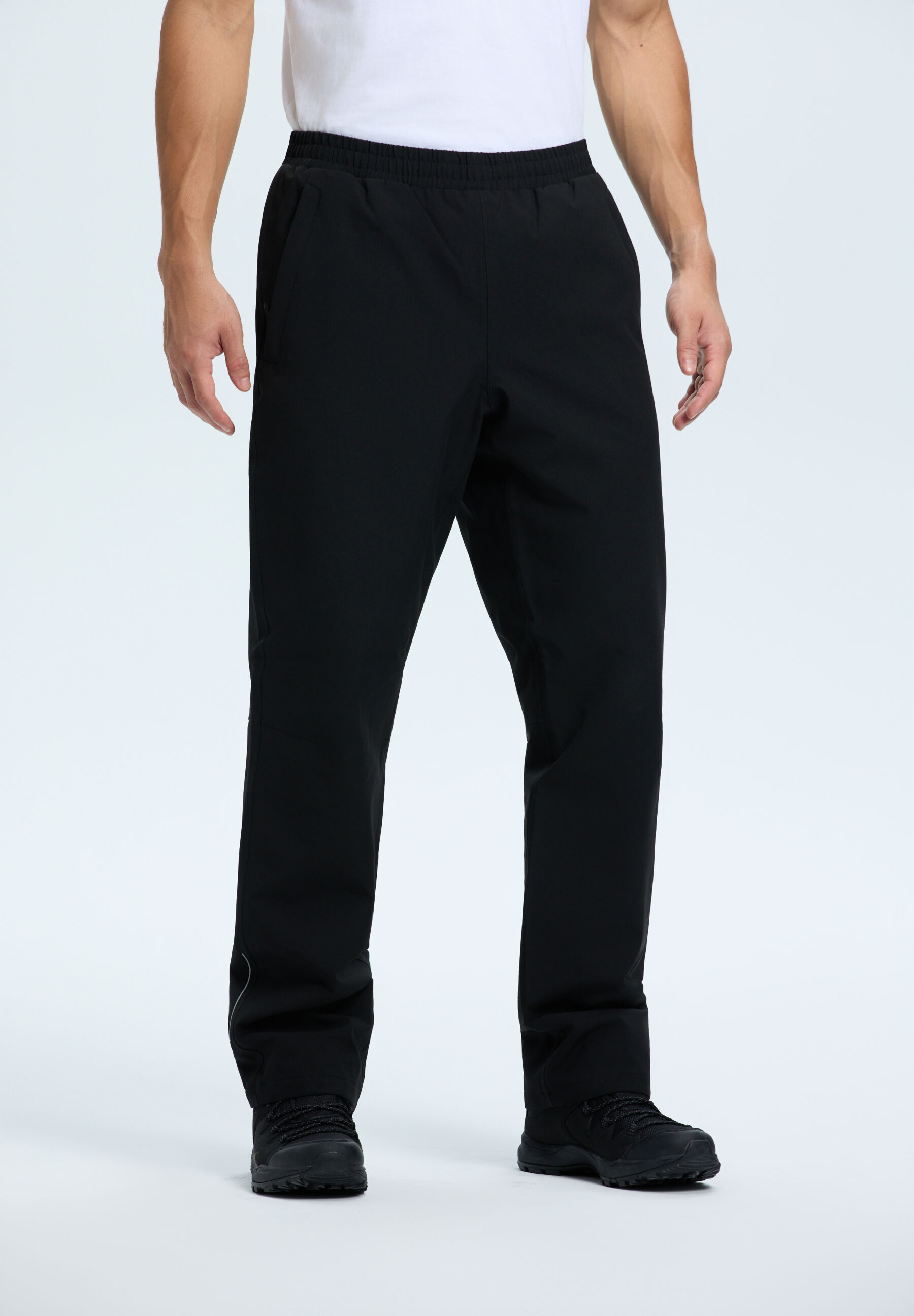 Outdoorhose ICEPEAK "Icepeak Stepphose Vellmar", Herren, Gr. 50, EURO-Größen, schwarz, 100% Polyester, Hosen Outdoorhose