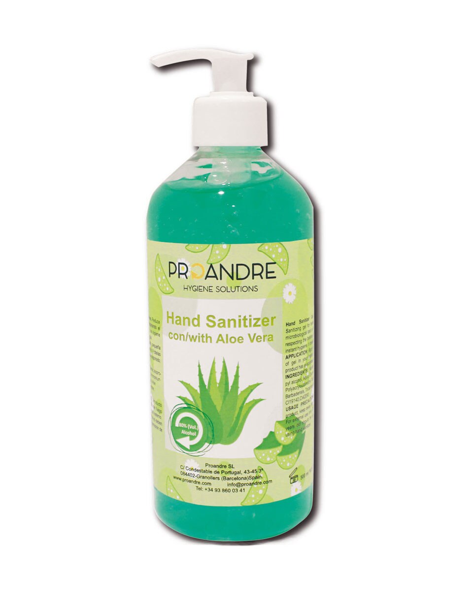 Proandre S.L Proandre Desinfektion Gel Aloe Vera 500ml, 6er Pack Image