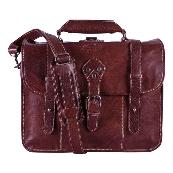 Alpenleder Aktentasche »BROOKS« 38.1 cm (15 Zoll) rot, 41x34x17 cm Image