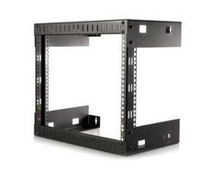 StarTech.com 8U Open Frame Wall Mount Equipment Rack - 12in Deep - 177 lb - Black