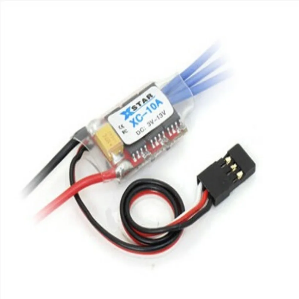 FATJAY XC-10A RC Hobby Mini-q Mini-z Car Brushless ESC 10A 1-2S 8g Speed Controller Dual-way Forward Reverse Brake Modes