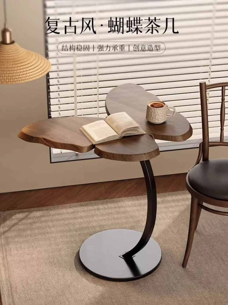 Kreativer Beistelltisch, Wohnzimmer-Bodendekoration, Sofa-Seiten-Couchtisch, Designer-Retro-Regal, Balkon, Freizeit, kleiner Teetisch