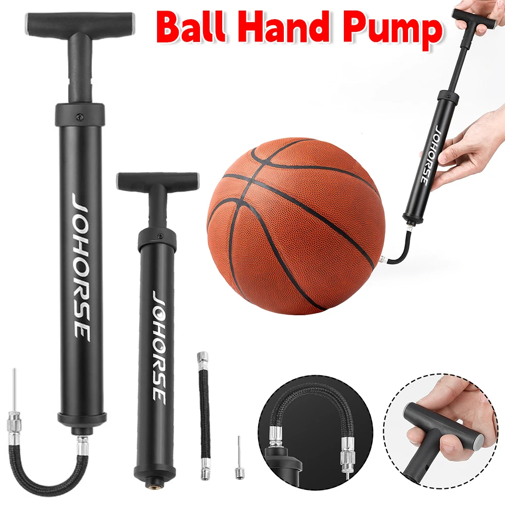 Pompa per bicicletta pompa ad aria a mano pompa da calcio portatile gonfiatore pompa da calcio compatta per pallacanestro pompa ad aria multifunzione per bicicletta