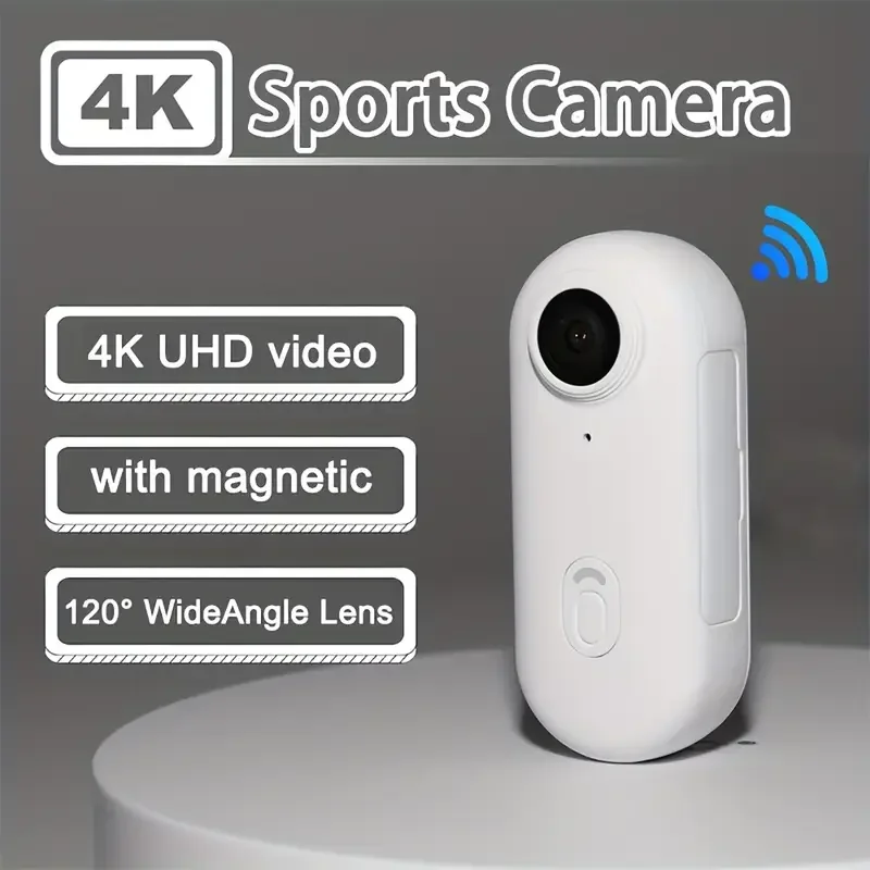 Mini caméra Portable 4K WiFi caméscopes étanches sans fil 1080P Action magnétique POV Cam Vlog casque vidéo enregistreur de moto