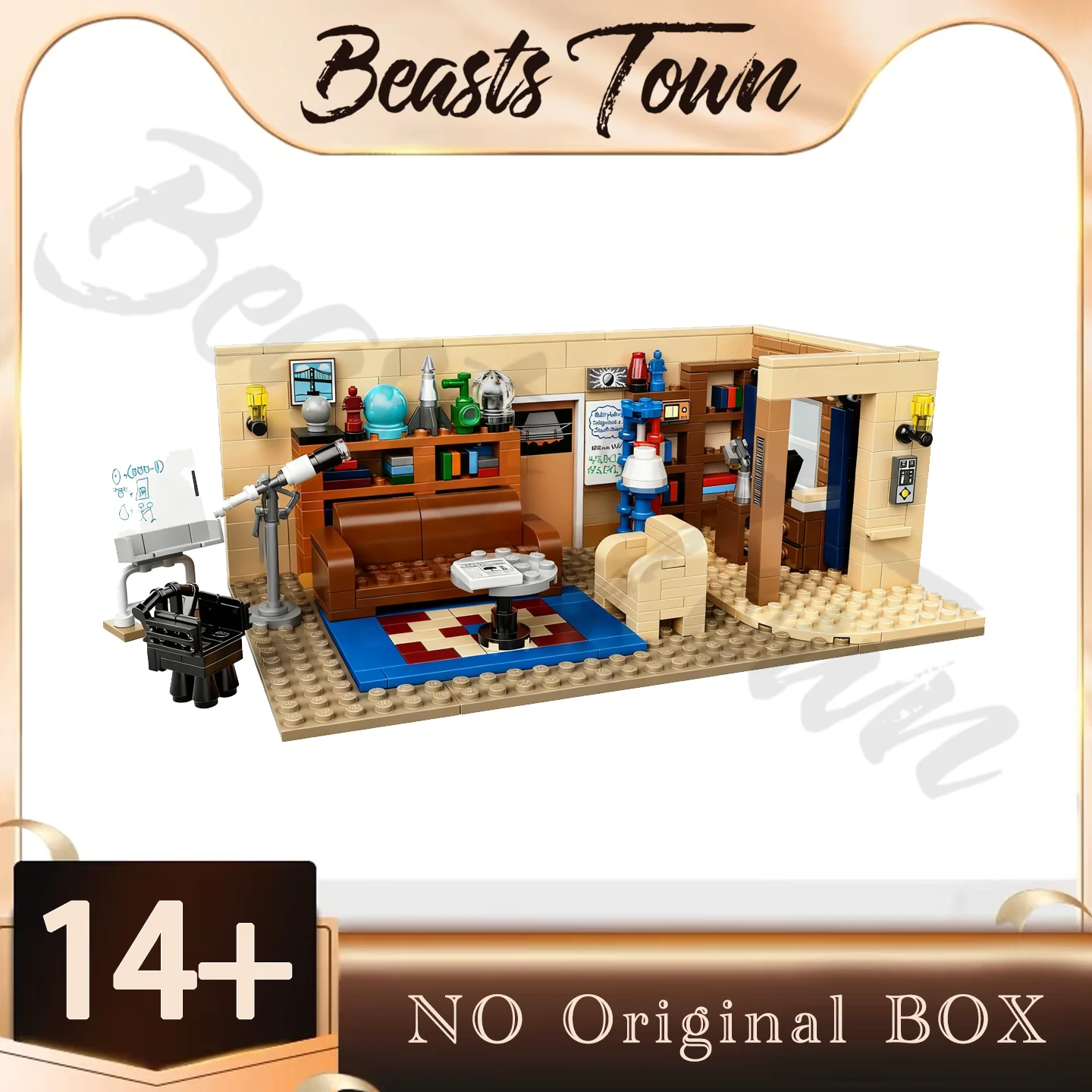 2025 neue MOC BigBang Theorie Amerikanischen TV Drama Freunde Wohnzimmer Modell Bausteine 21302 534 stücke Ziegel Kinder Weihnachten geschenk Image