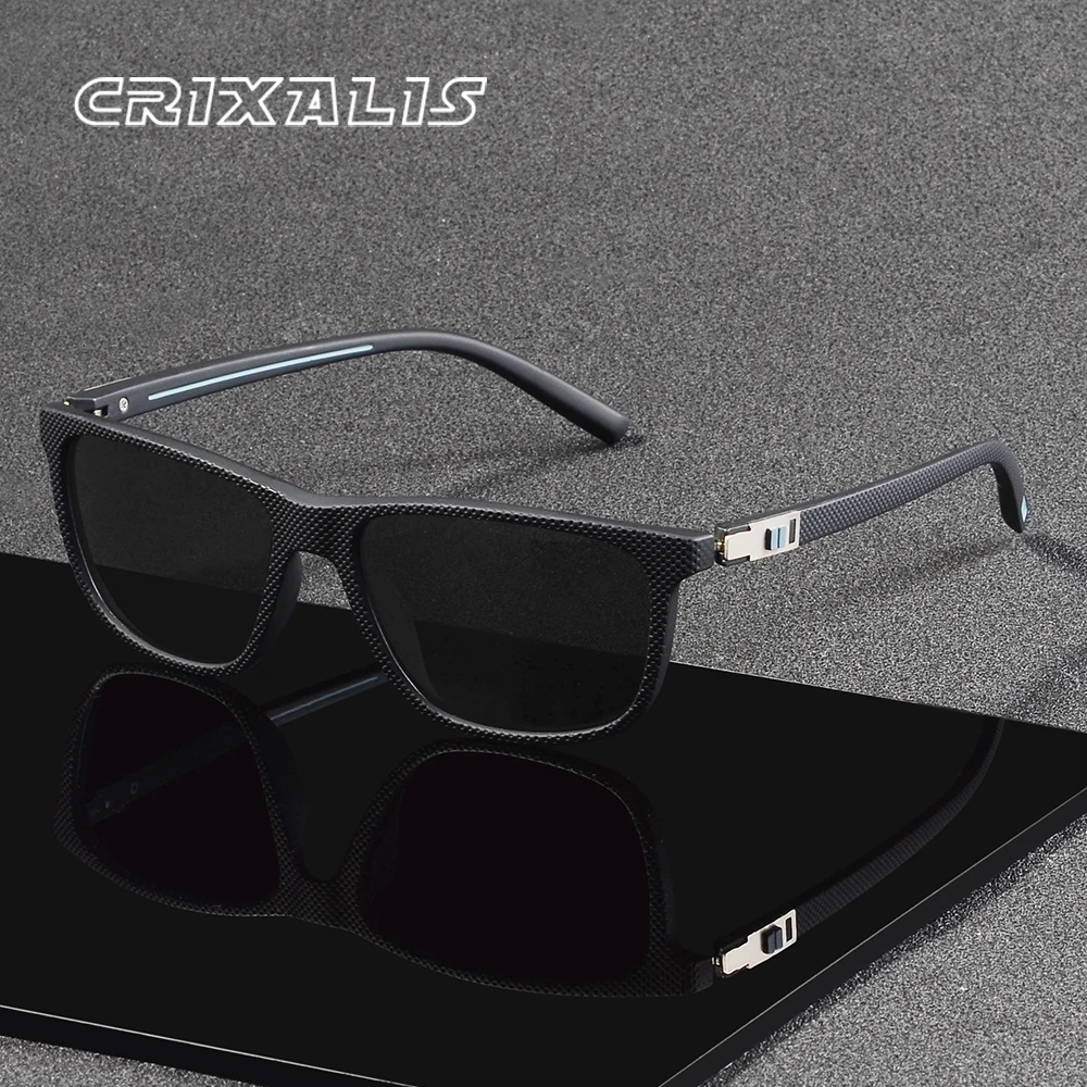 CRIXALIS Polarisierte Sonnenbrille für Damen und Herren, trendig und modisch, Angeln, Reisen, Urlaub, Antireflexions-Schatten, UV400 Image