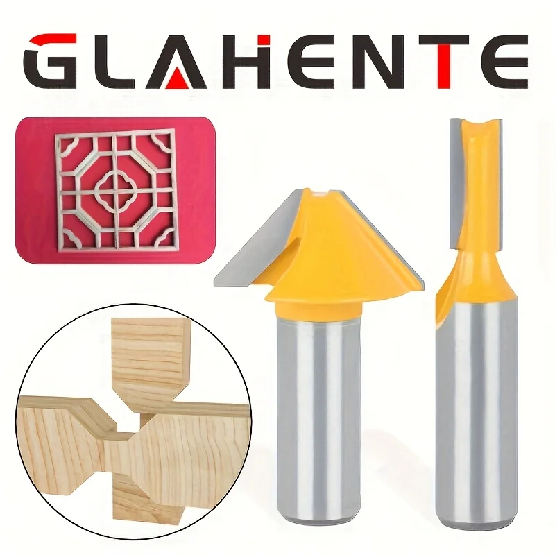 ‌ „2PC 1/2“ Hartmetall-Zungen- und Rillenfräser – für antike Türen, Holzschneider und Schrankkanten“ ‌