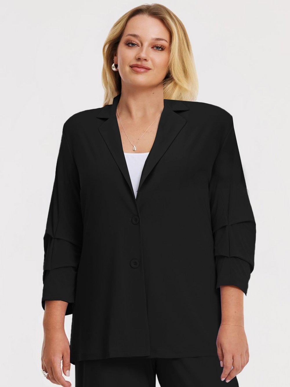 YOEK Blazer Damen schwarz, 50-52 Image