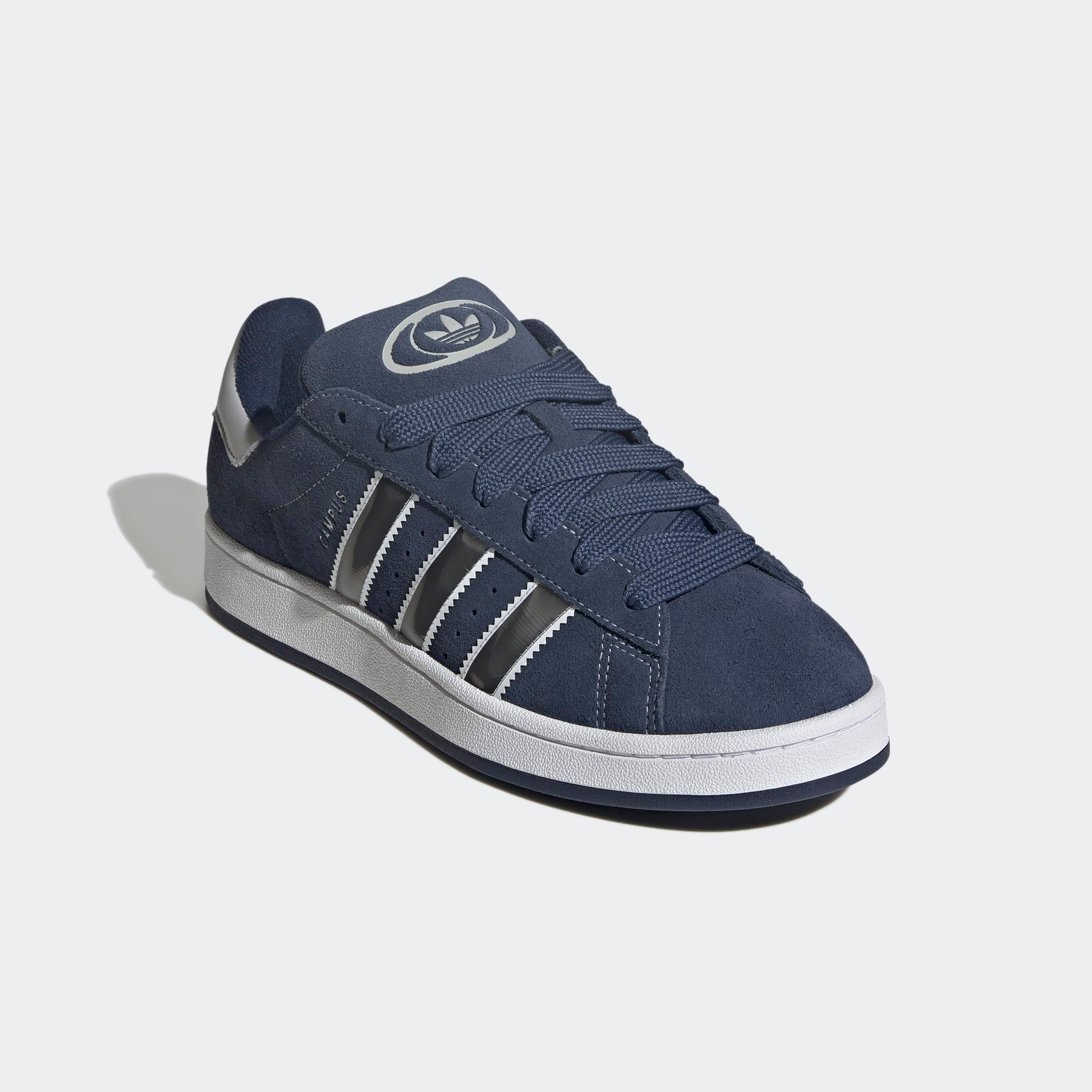 Sneaker ADIDAS ORIGINALS "CAMPUS 00S", Herren, Gr. 43, night indigo, matte silber, cloud weiß, Leder, Schuhe Sneaker