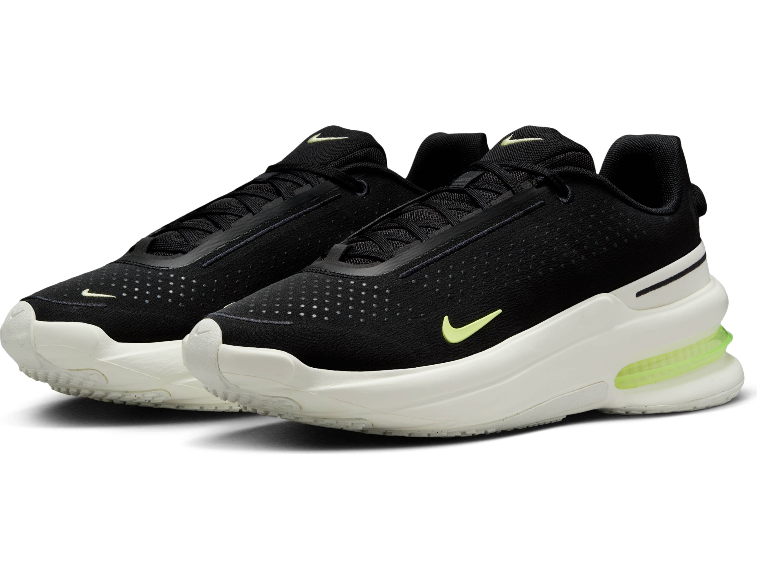 Sneaker NIKE SPORTSWEAR "NIKE AIR ZOOM UPTURN SC", Herren, Gr. 41, schwarz, life lime, sail, Synthetik, Textil, Schuhe Sneaker