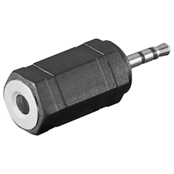 goobay Audio-Adapter 2,5mm stereo Stecker>3,5mm stereo Kuppl. Image