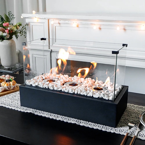 18 x 8'' x 11,5 tragbarer Tischkamin, sauber brennender Bioethanol-Kamin ohne Abzug Image