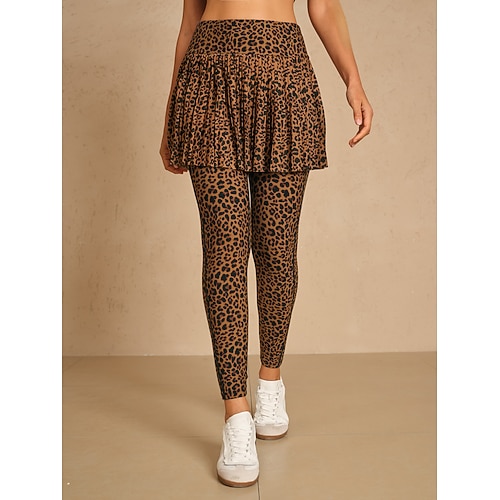 Damen Skeggings Marinenblau Braun Skeggings Damen-Golfkleidung, Kleidung, Outfits, Kleidung Image