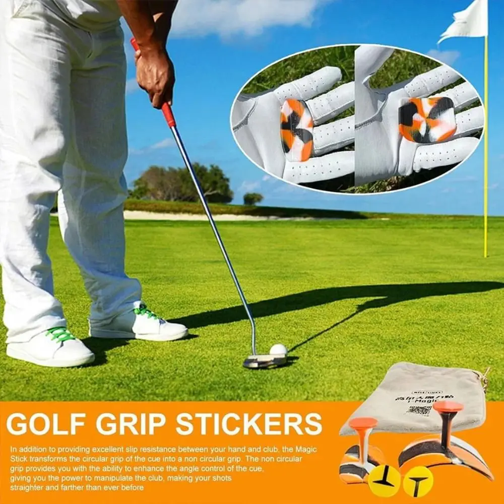 Golf Grip Trainer T-grip Golf Club Training Aid Golf Grip Calibrator Golf Grip Sticker Reduced Grip Pressure Golf Grip Training