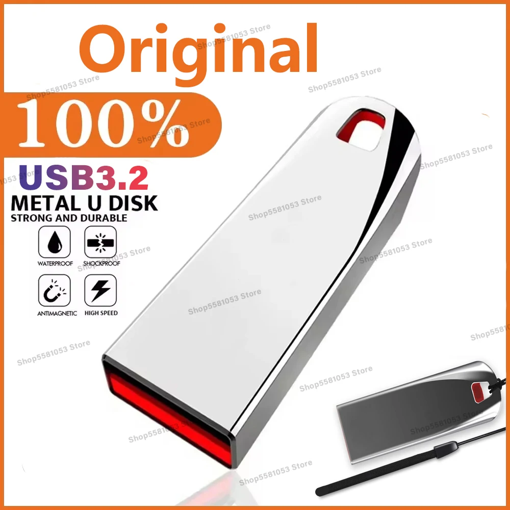 Mémoire haute vitesse USB 3.2 clé USB 2 to clé USB étanche clé USB 1 to clé clé USB clé USB cadeau gratuit livraison