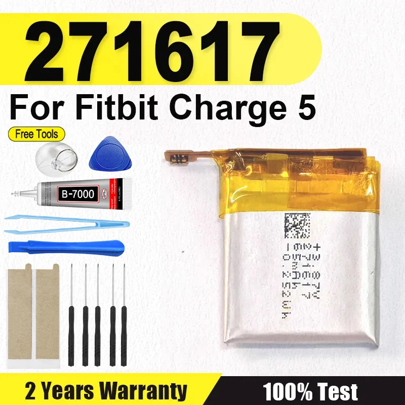271617 NEUE Batterie Ersatz Batterie 65 mAh Für Fitbit Charge 5 Charge5 Smart Sport Uhr Batterie Akkumulator + Kostenlose Tools Image