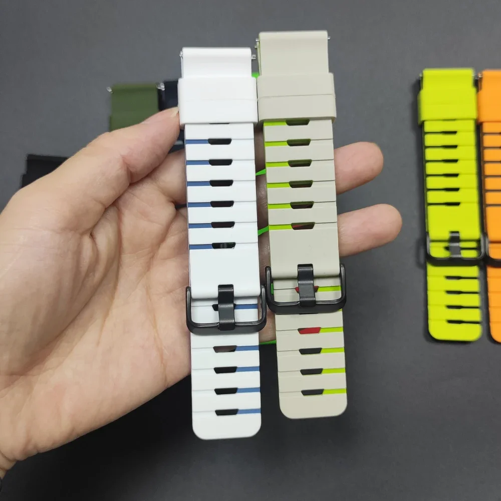 Silikonband für Samsung Gear S3 Classic/Galaxy Watch 3 45 mm 46 mm Sportarmband für Amazfit Huawei GT 6/5 Pro 22 mm Uhrenarmband Image