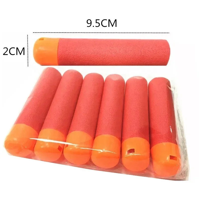 30 Stücke Mega Für Nerf 9,5 cm Rot Scharfschützengewehr Darts Kugeln Mega Schaum Nachfüllung Darts Großes Loch Kopf Kugeln Für N-Strike Mega Serie Image