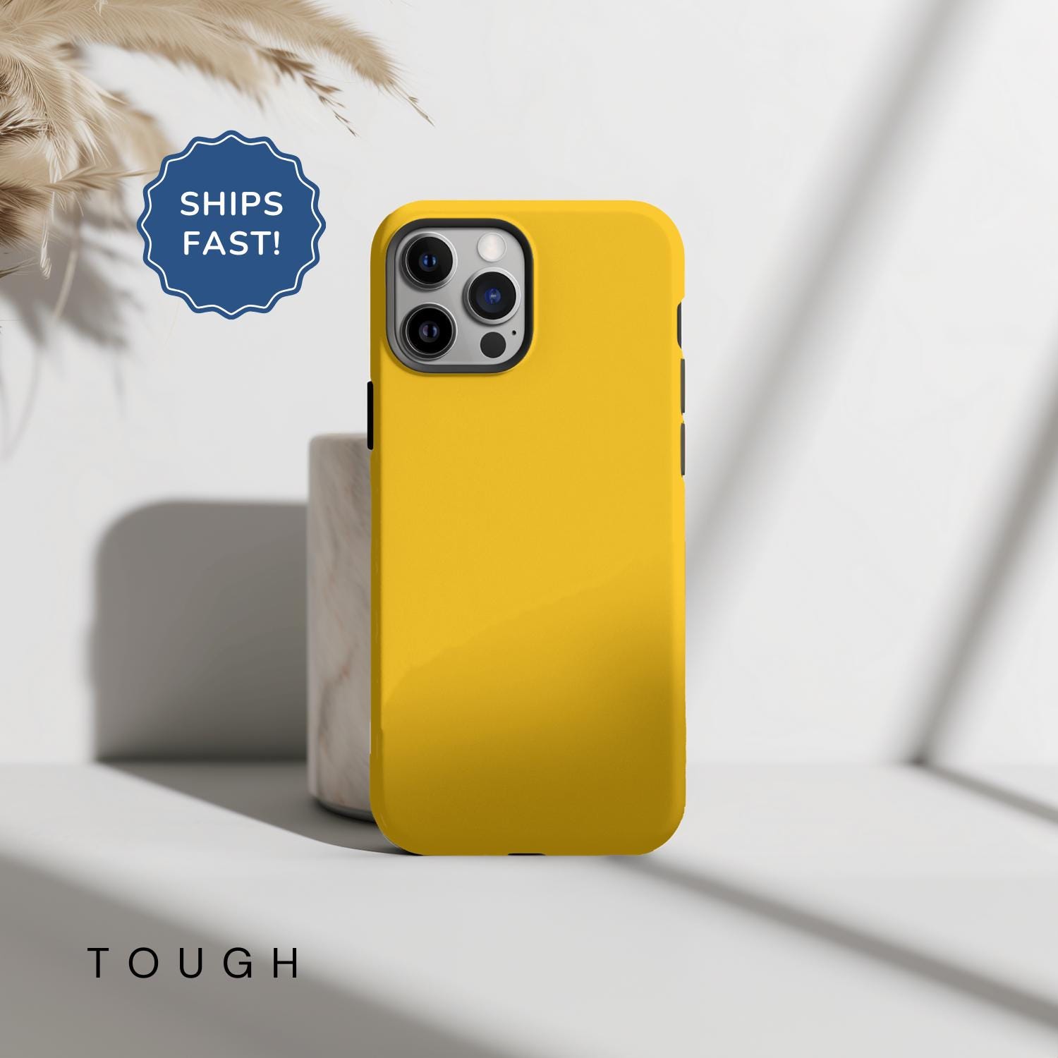 Custodia per telefono gialla Custodia per iPhone 17 Custodia per telefono solida Custodia per iPhone 17 Pro Custodia per iPhone 17 Pro Max Custodia Ma