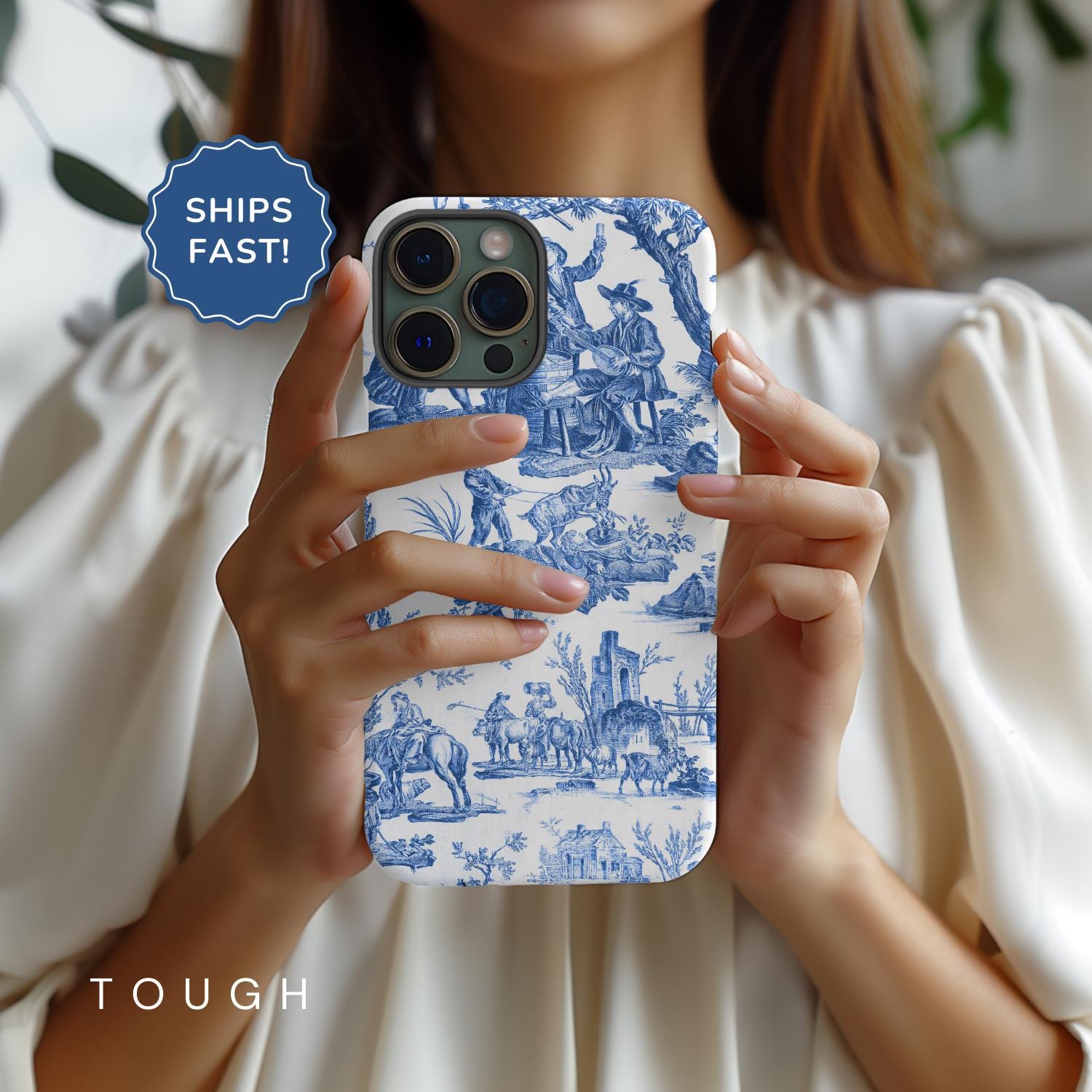 Custodia per telefono Toile de Jouy Custodia per iPhone 17 Custodia MagSafe Custodia per telefono iPhone 17 Pro Custodia per telefono vintage Custodia