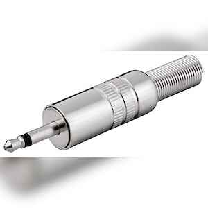 goobay Klinkenstecker - 3,5 mm - mono Metallausführung mit Knickschutz Image