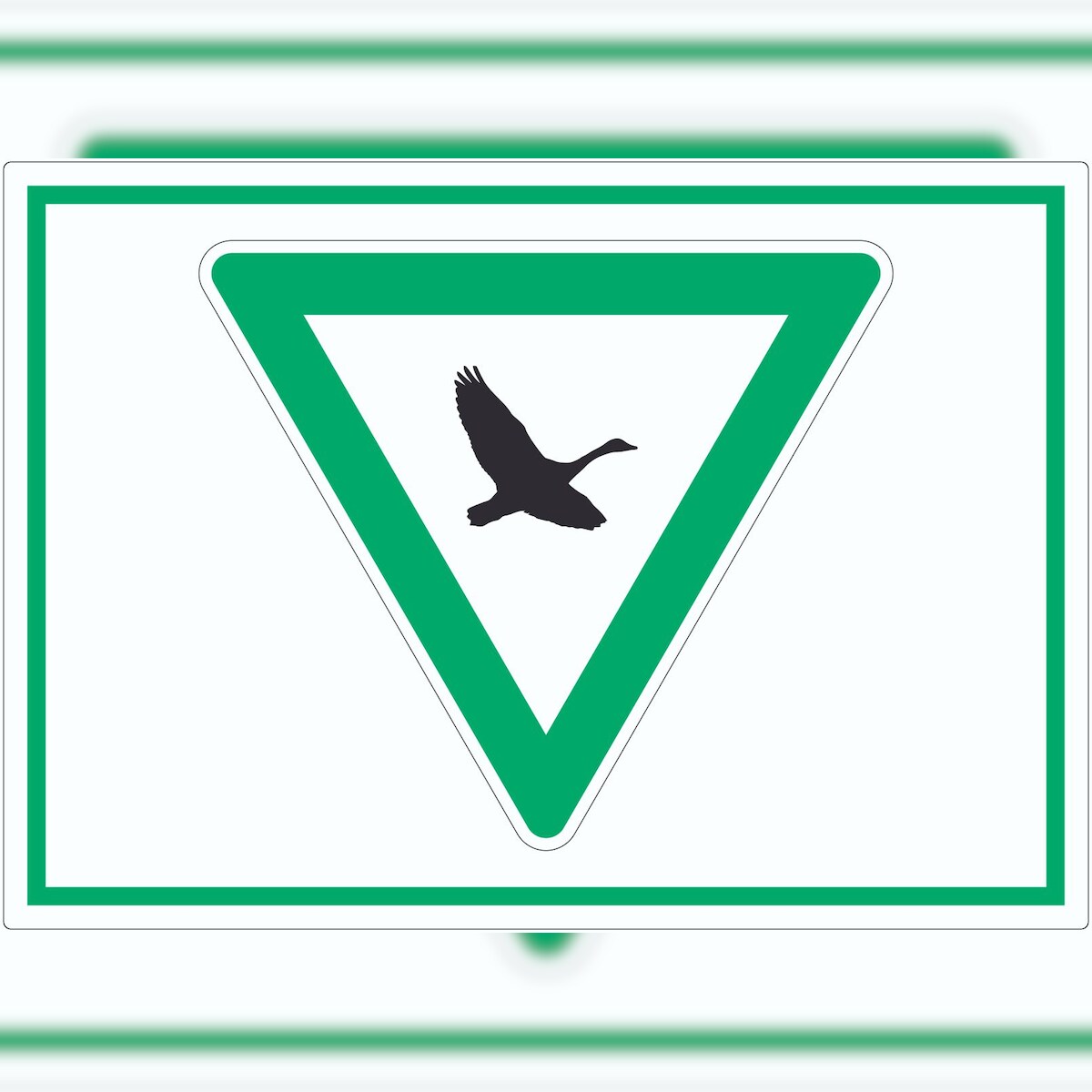 HB-Druck Rastgebiet für Zugvögel Symbol Aufkleber A7 (74x105mm) Image