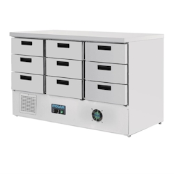 Polar Kühlwerkbank der G-Serie mit 9 Schubladen 368L Image
