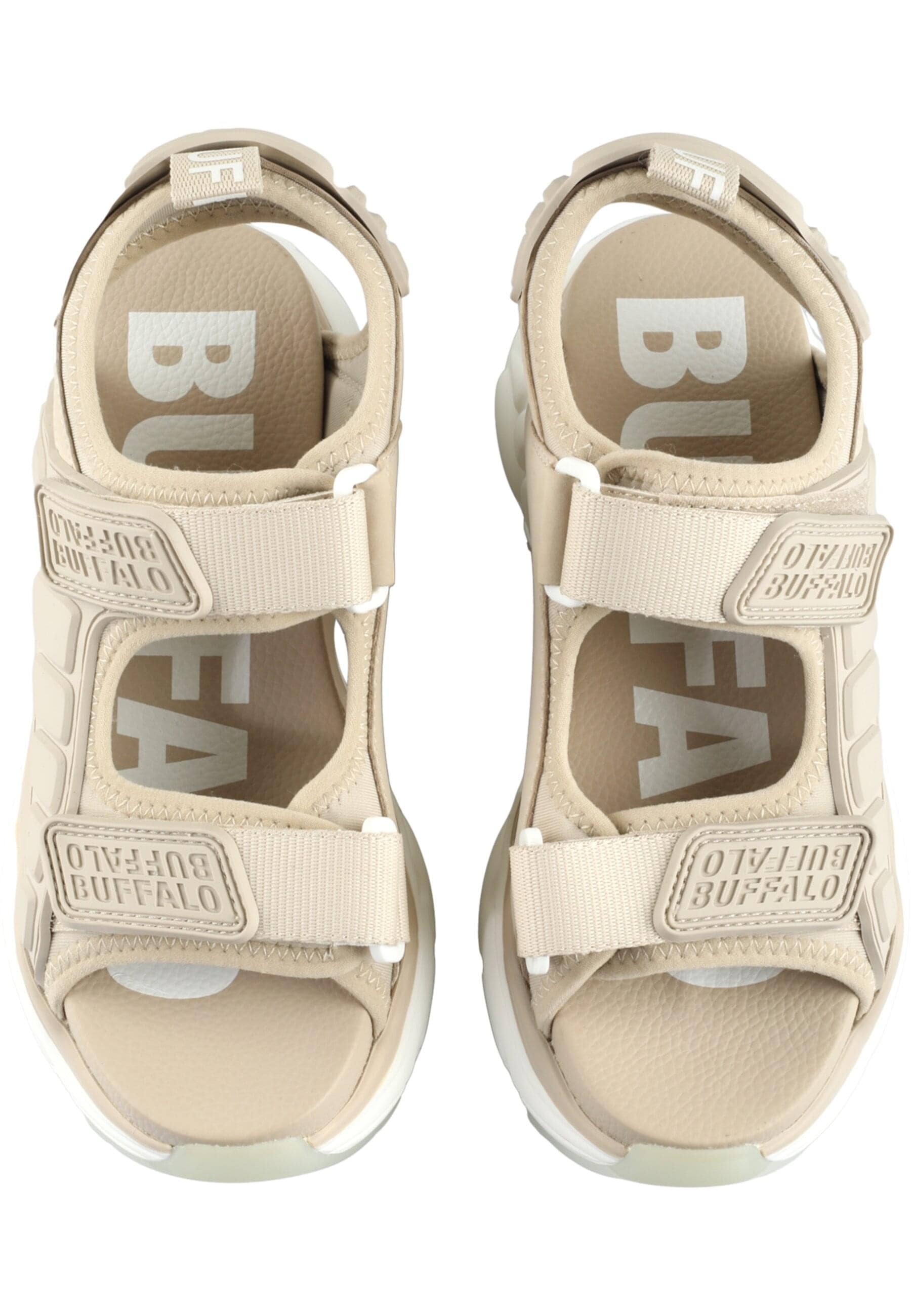 Trainingsschuh BUFFALO "Buffalo BINARY TRACK", Damen, Gr. 38, beige, unifarben, Schuhe