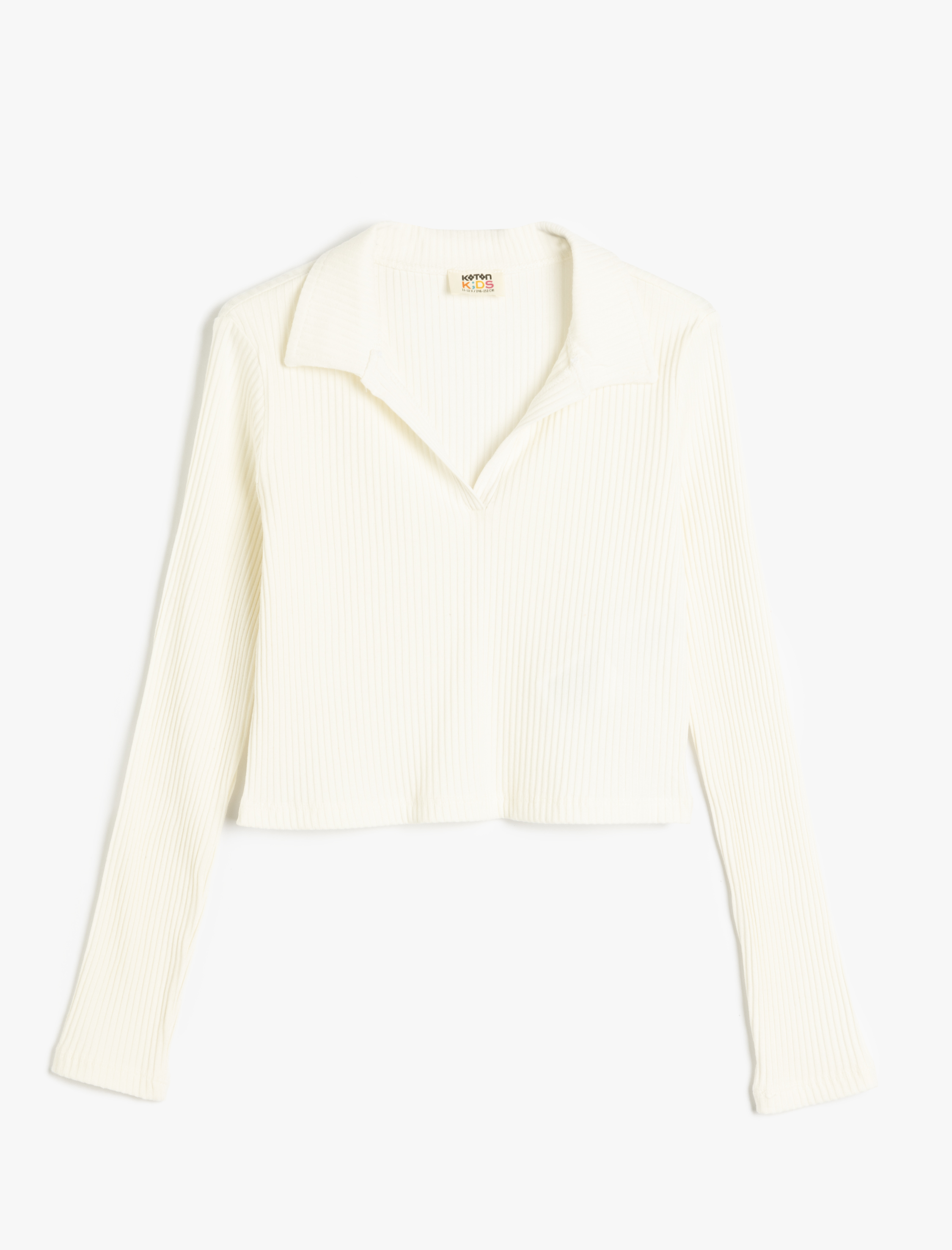 Koton T-shirt V-Kragen Langärmelig T-shirt Image