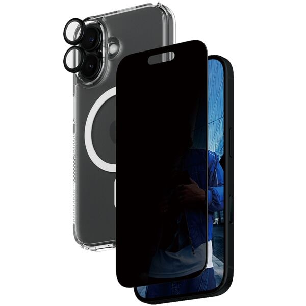 PanzerGlass Schutz-Set »3-in-1 Privacy Protection« iPhone 16 Image