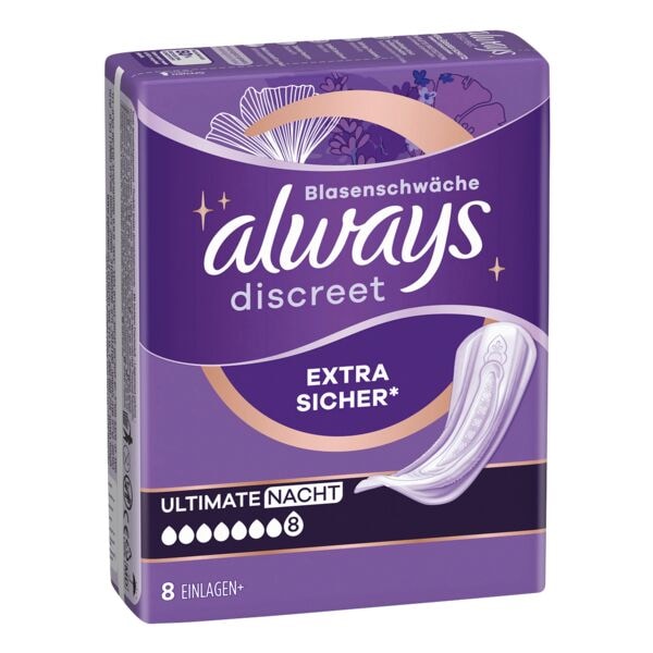 Always Inkontinenzeinlagen »Discreet + Ultimate Nacht« 8 Stück Image