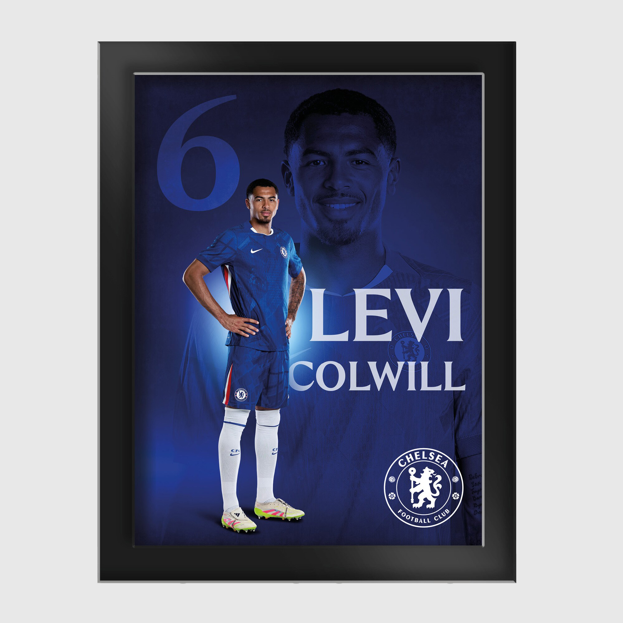 Chelsea Levi Colwill 2025-26 Hartglasrahmen – 6 x 8 Image